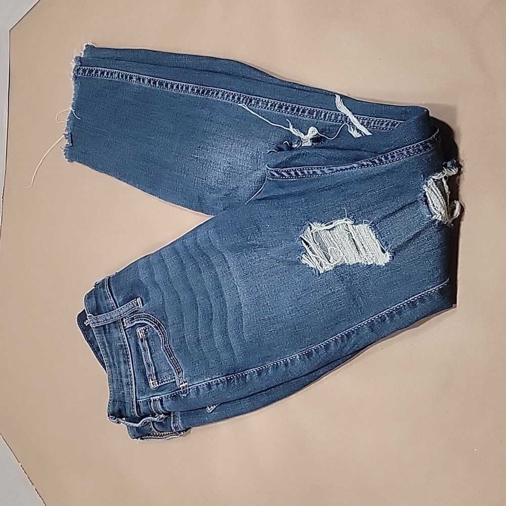 Hollister, Size 1S, 25x28, Ultra High Rise Super Skinny Destroyed Jeans, EUC